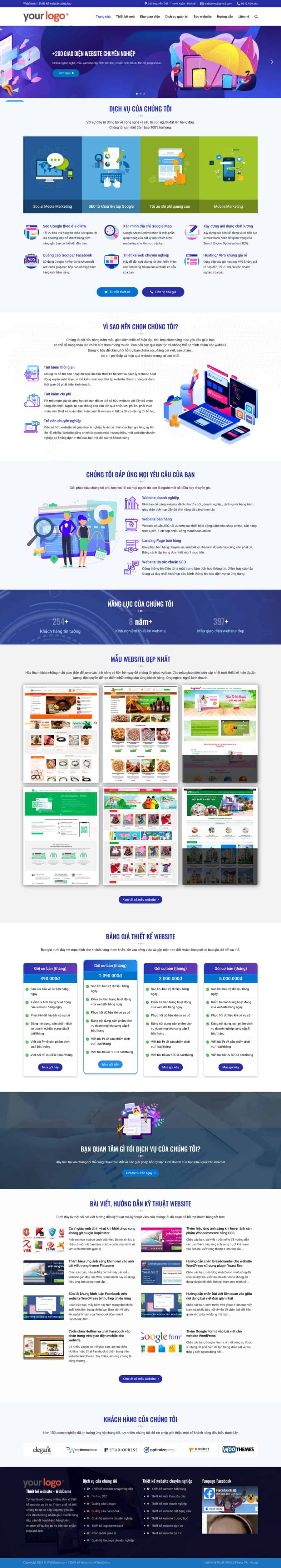 Theme WordPress Công ty Thiết kế Web 5